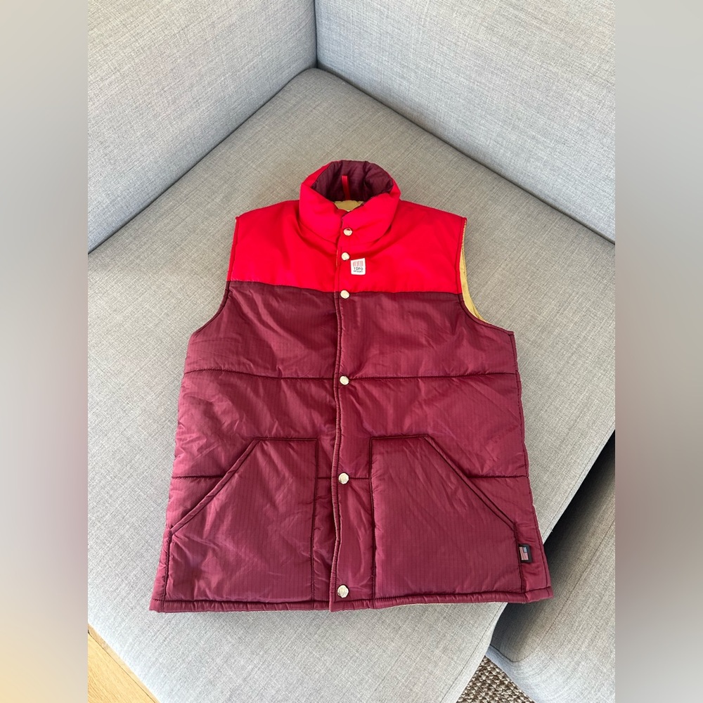 Topo Design puffer vest M
